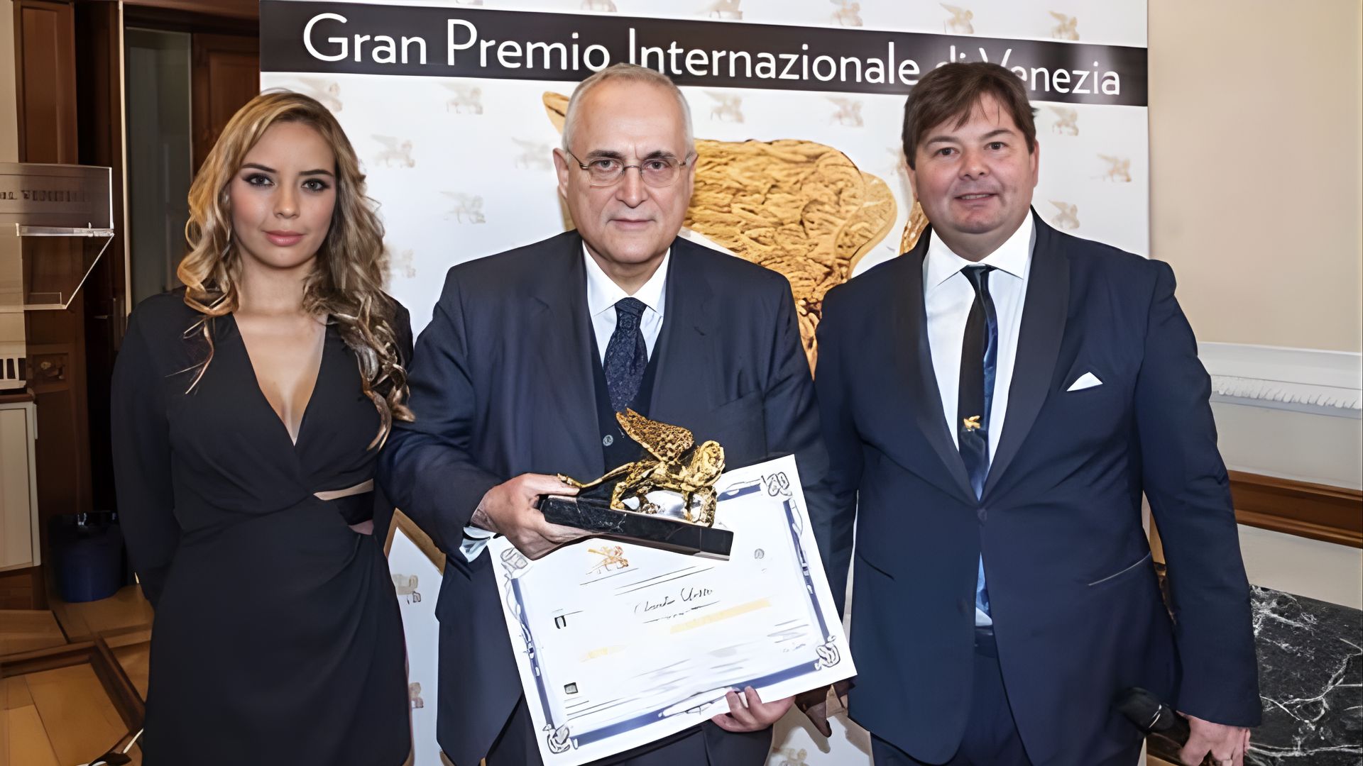 Fotografia di una premiazione del Gran Premio Internazionale di Venezia