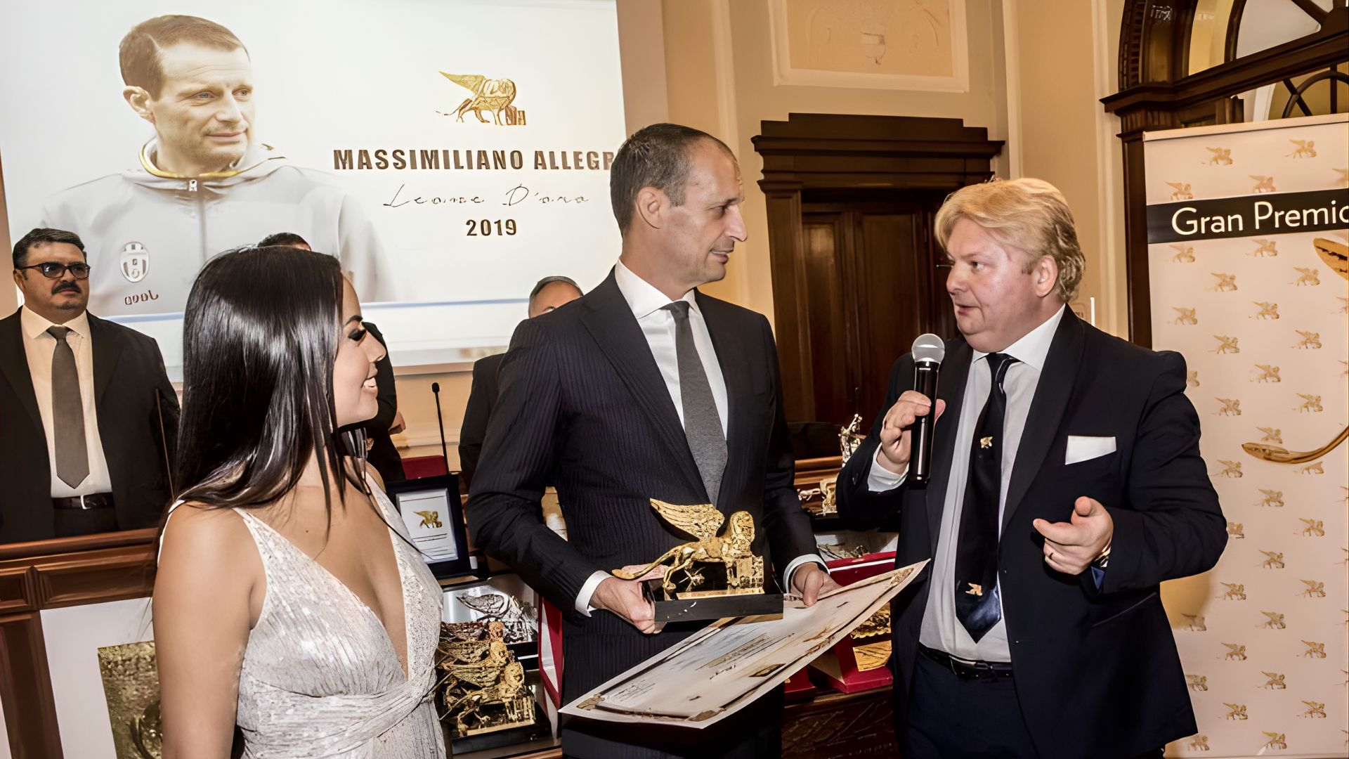 Fotografia di una premiazione del Gran Premio Internazionale di Venezia
