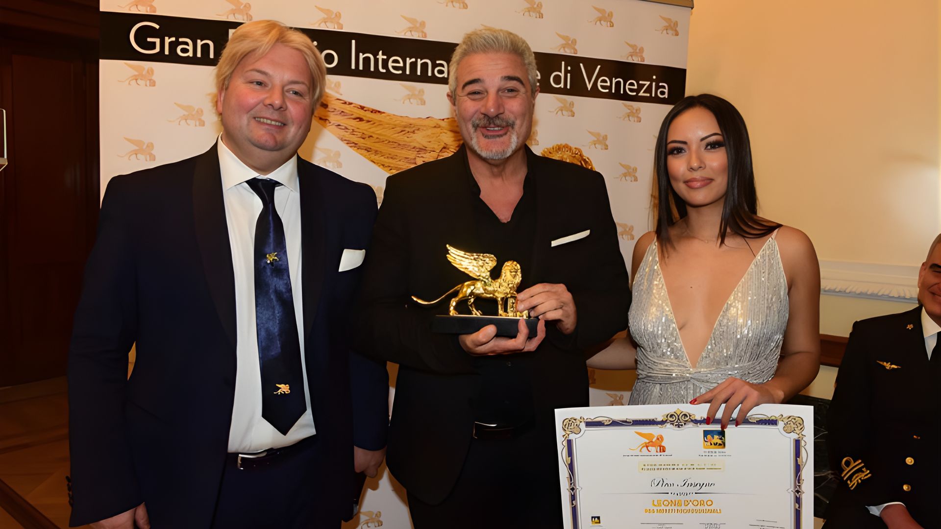 Fotografia di una premiazione del Gran Premio Internazionale di Venezia
